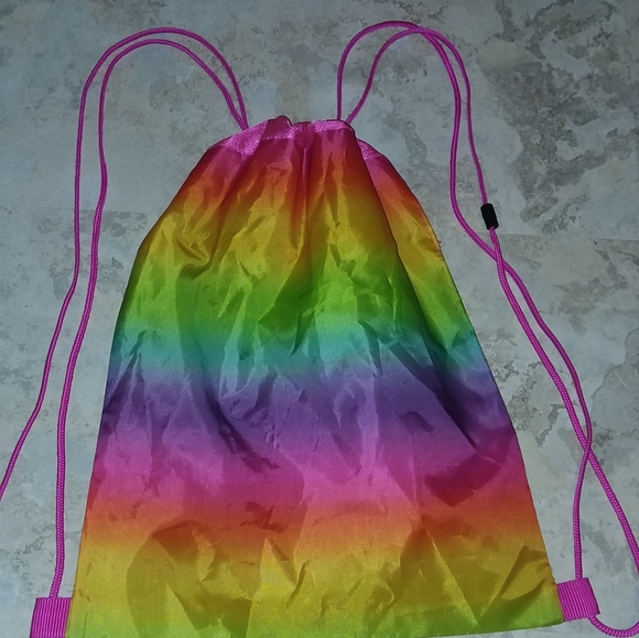 Build a bear rainbow drawstring backpack - Picture 2 of 3